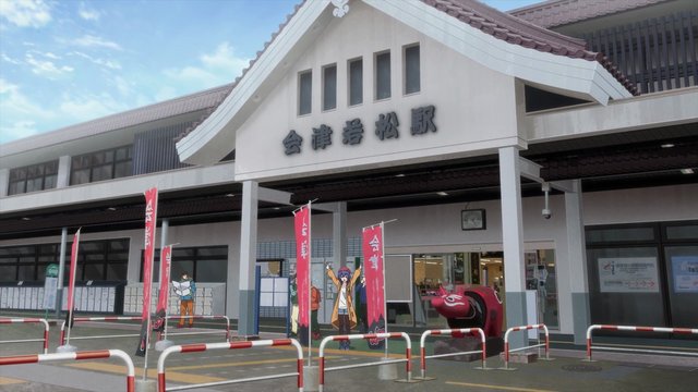 Local railway station's front square